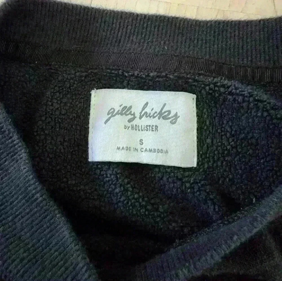 Gilly hicks cropped embroidered heart sweatshirt size small - Picture 5 of 5